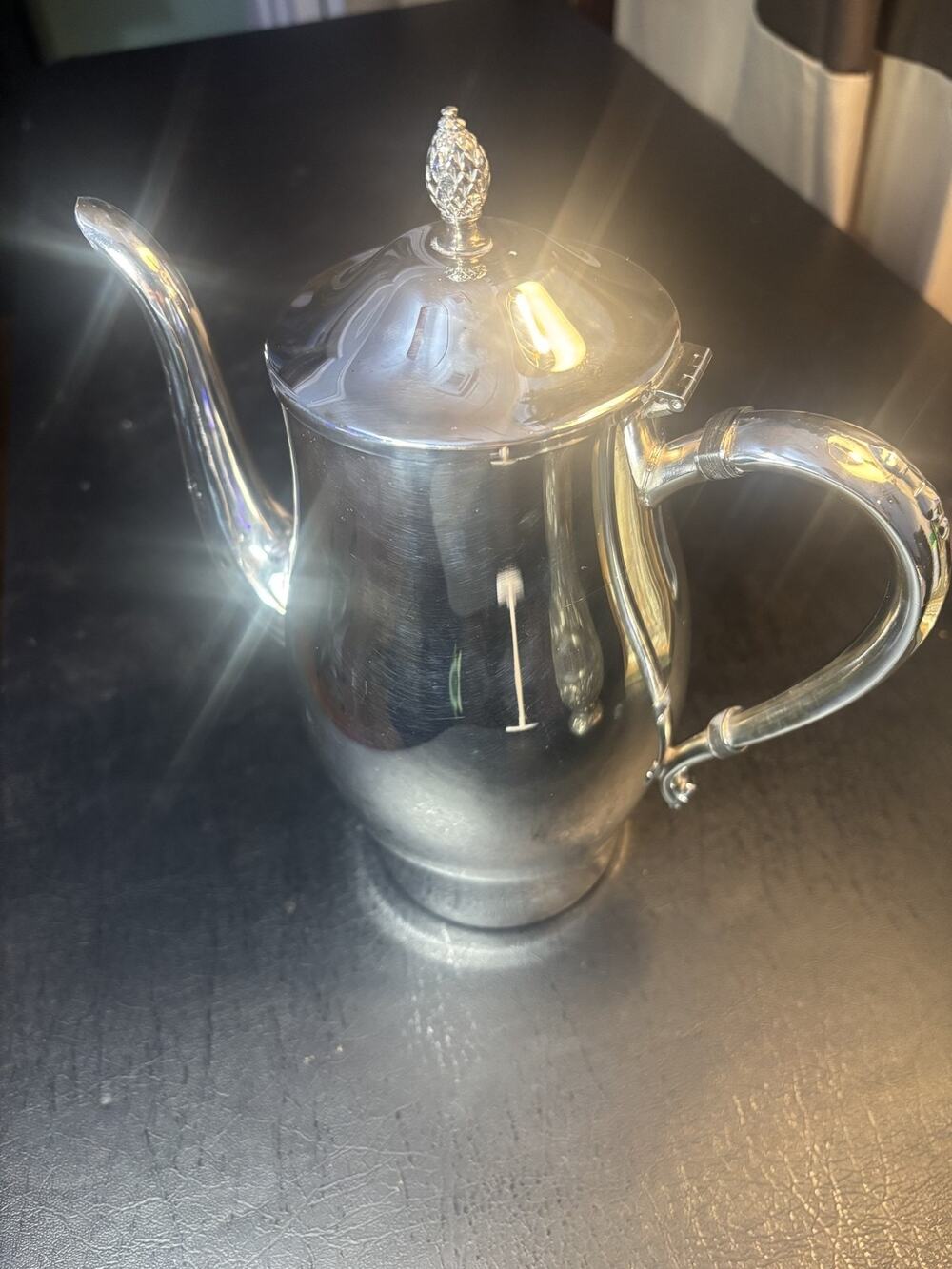 Paul Revere ReproductionVintage Wm A Rogers Silverplate Coffee Pot Creamer Bowl